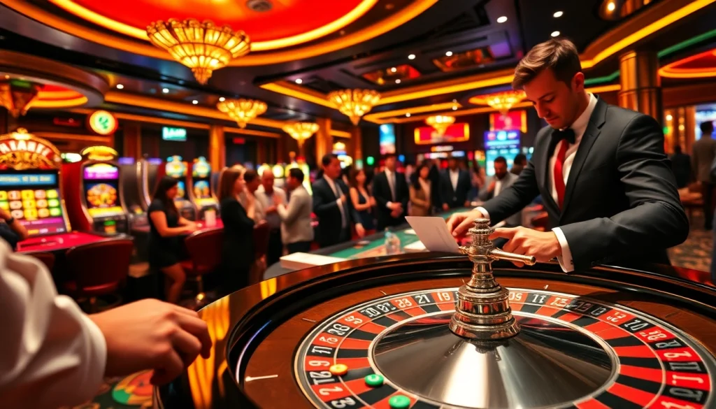 Experience the thrill of casino gaming with https://rr88wang.com/, featuring roulette, betting slips, and vibrant casino action.